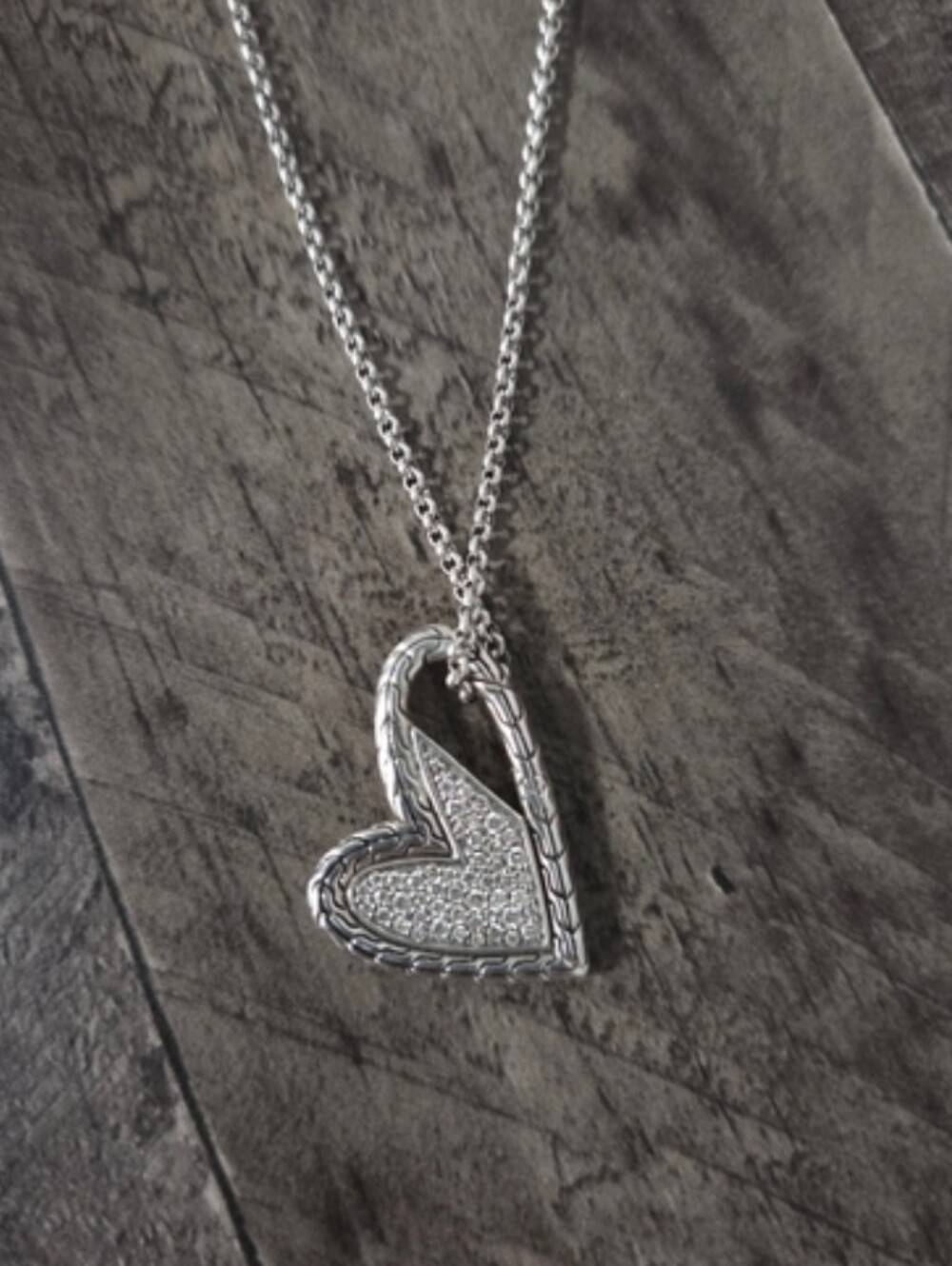 John Hardy Manah Diamond Pave Necklace